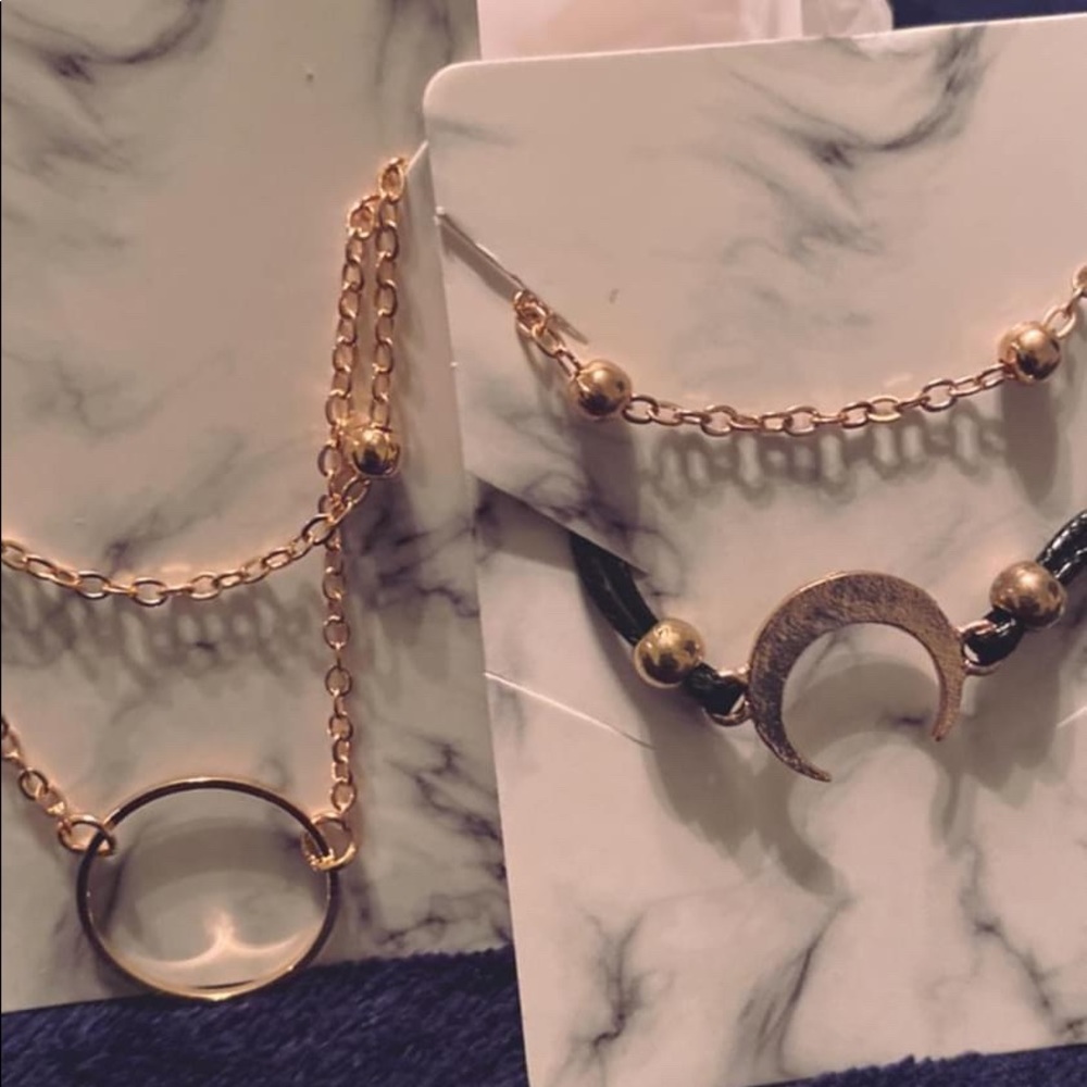 Bracelets and necklace set